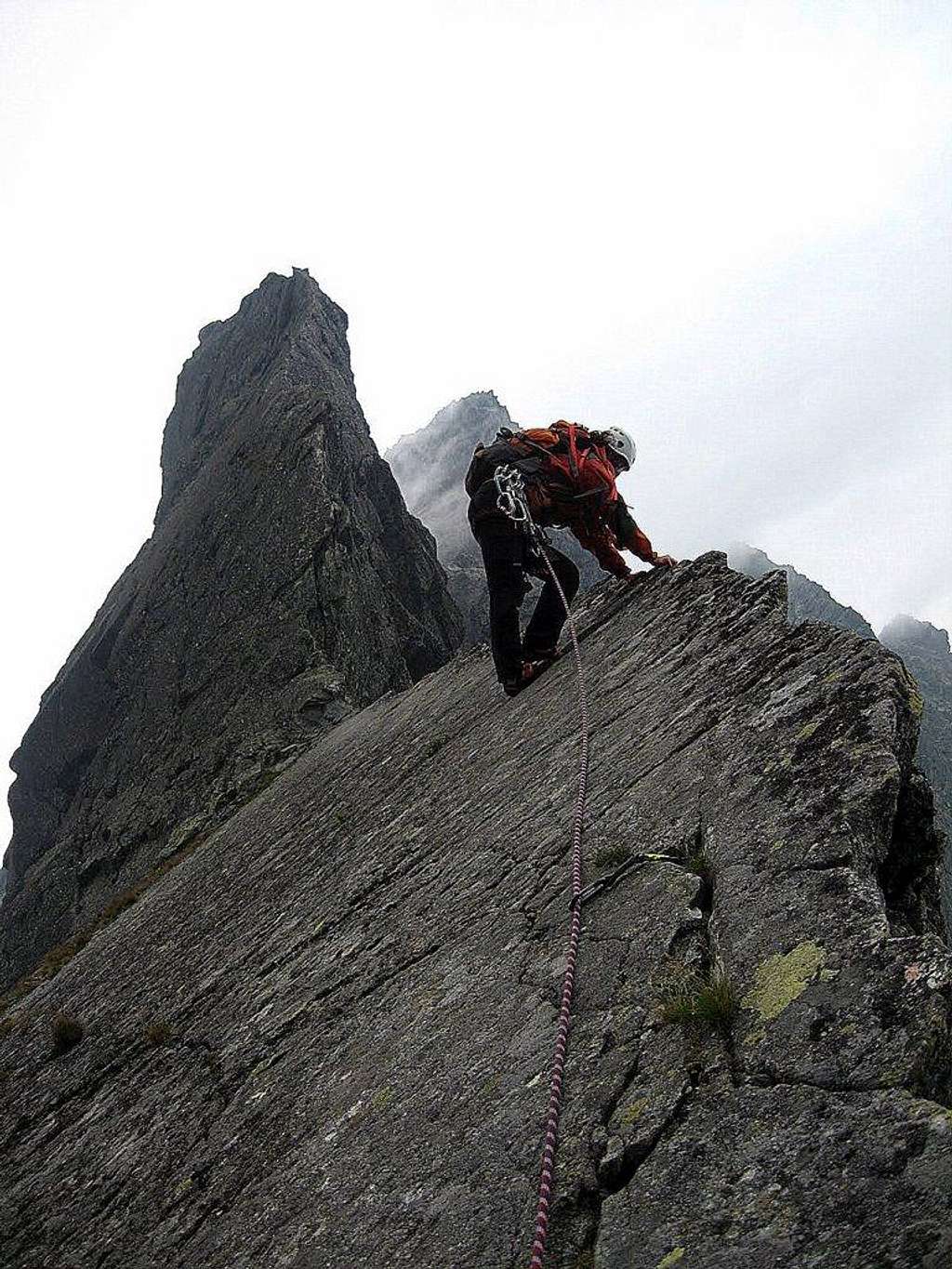 On the lower part of  Żabi Koń East ridge