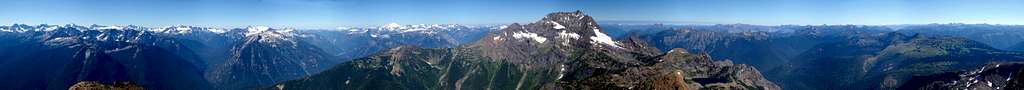 Crater Mountain Summit Panorama