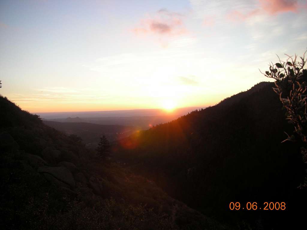 Sunrise on Pikes Peak