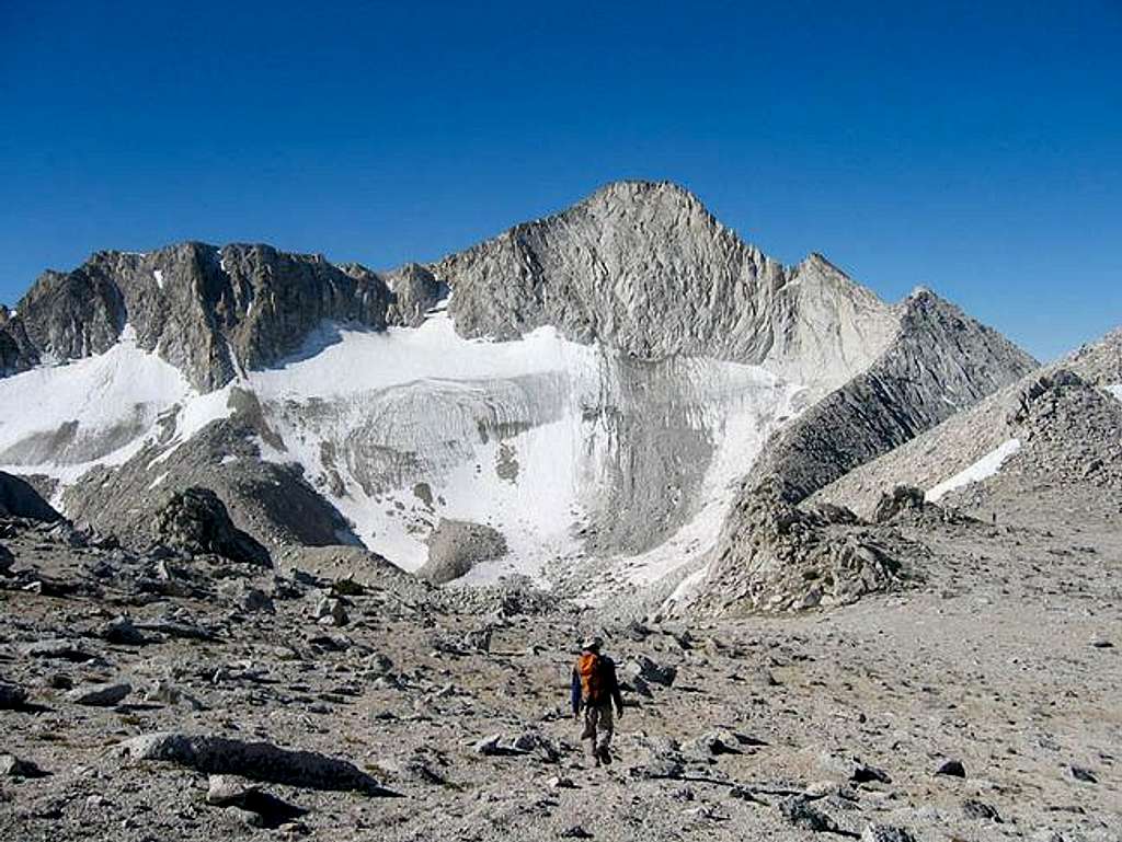 Approaching the north ridge...