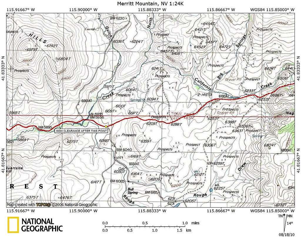 Merritt Mountain access route (2/4)