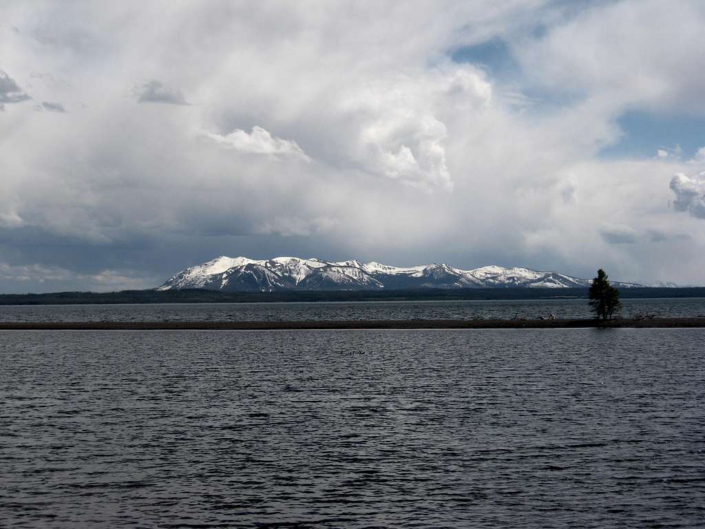 Looking across Yellowstone Lake