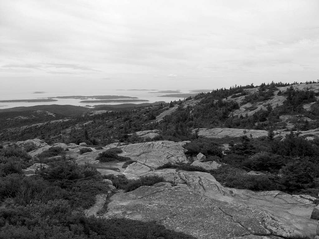 Cadillac Mountain view to the ocean
