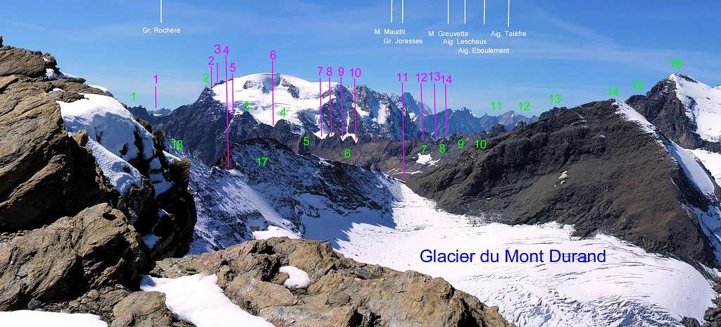 <b>From <font color=green>MOUNT AVRIL </font>to <font color=green>MOUNT BLANC SUMMITS</FONT> and <FONT COLOR=PURPLE>Brèches</font></b>