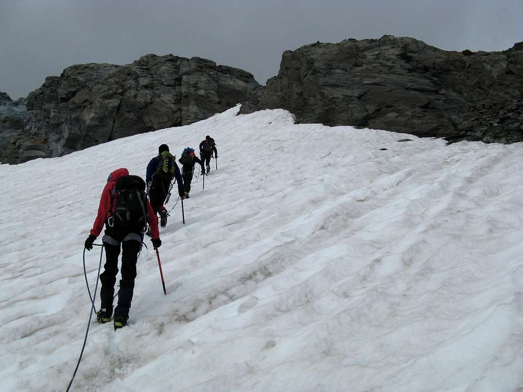 Below the ridge (normal route)