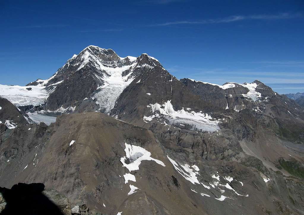 Grand Combin seen from the summit of Mont Gelè.