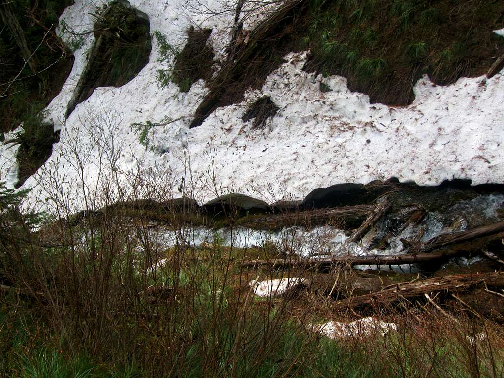 Cat Creek with snow