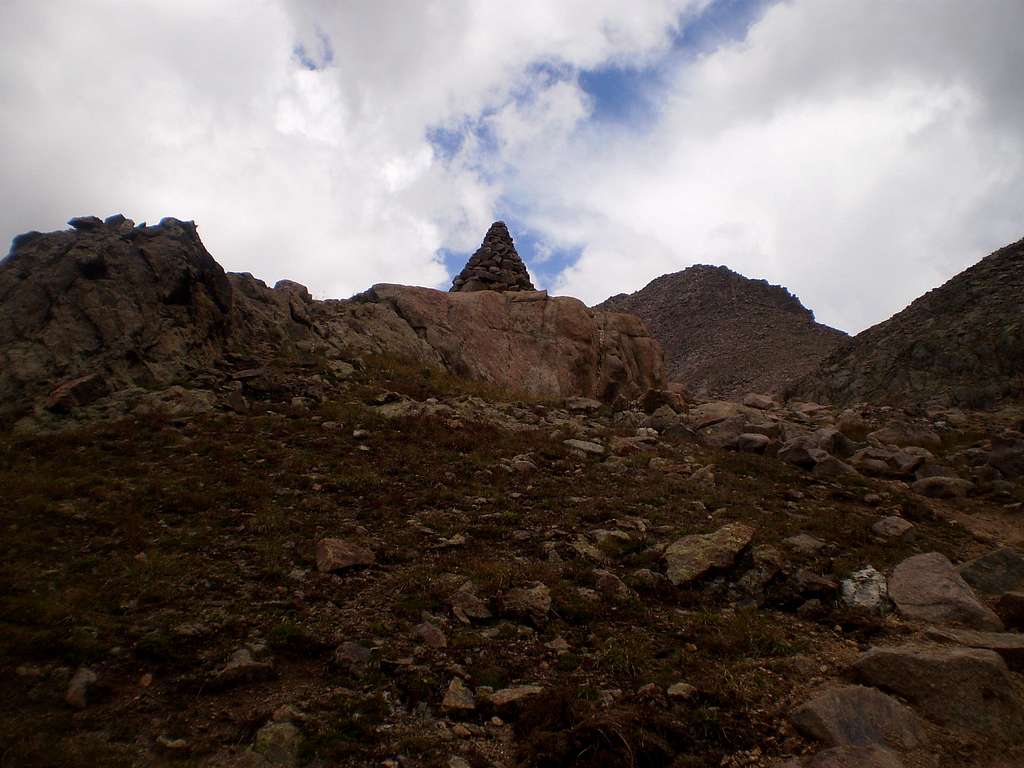 One of the large Cairns left by the Colorado 14ers initiative