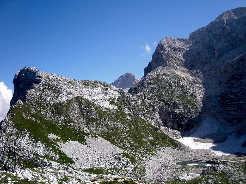 Triglav from the Prehodavci hut