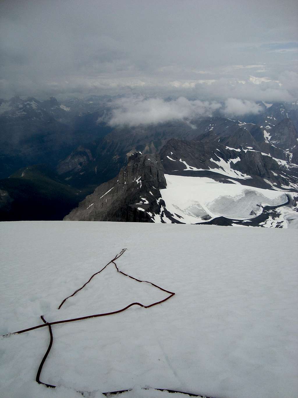 View from the top of the North Face of Mt. Joffre