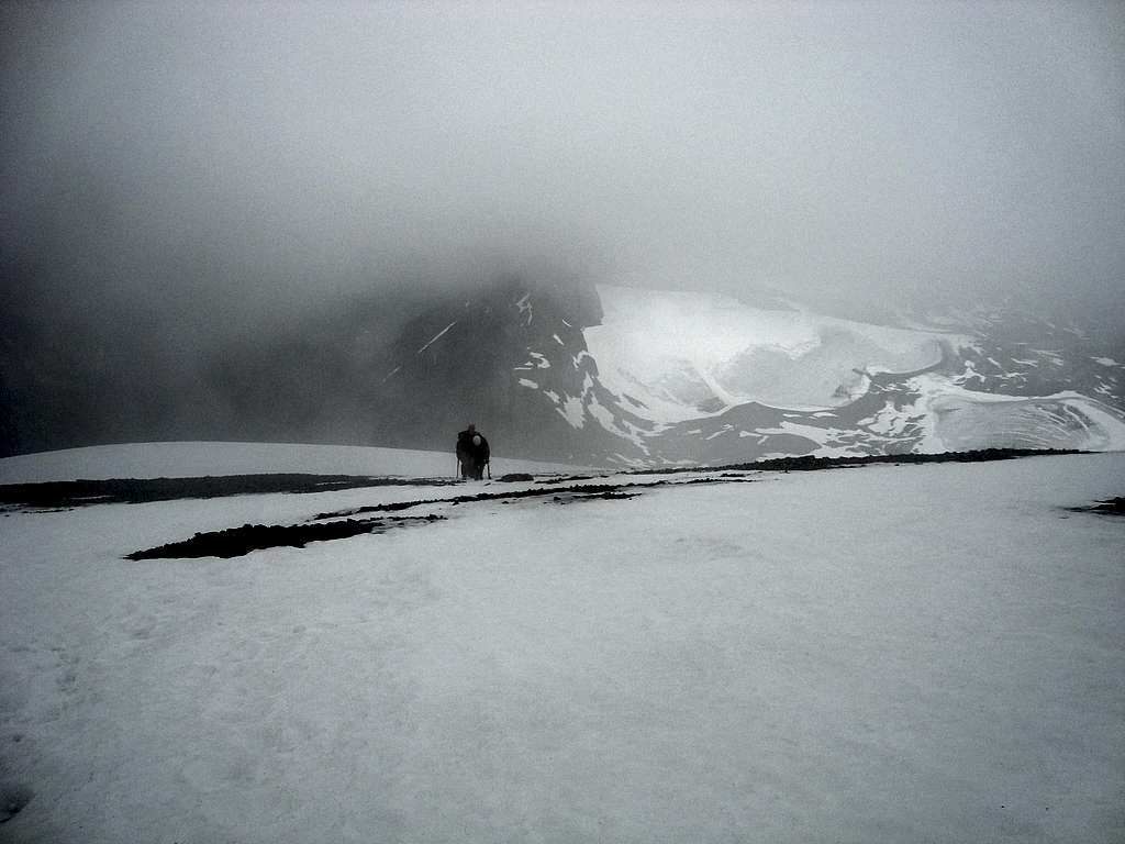 Nearing the summit of Mt. Joffre