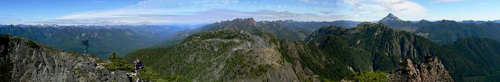 Waring Peak Summit Panorama