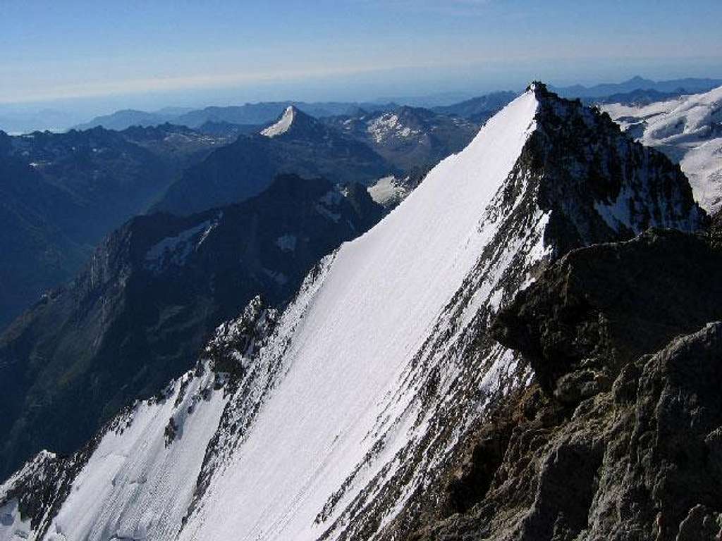 Lenzspitze (4 294 m) vu du...