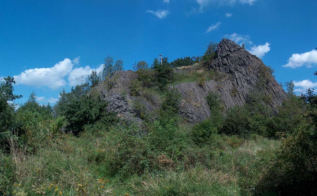 Czartowska Skała, with its basaltic columns