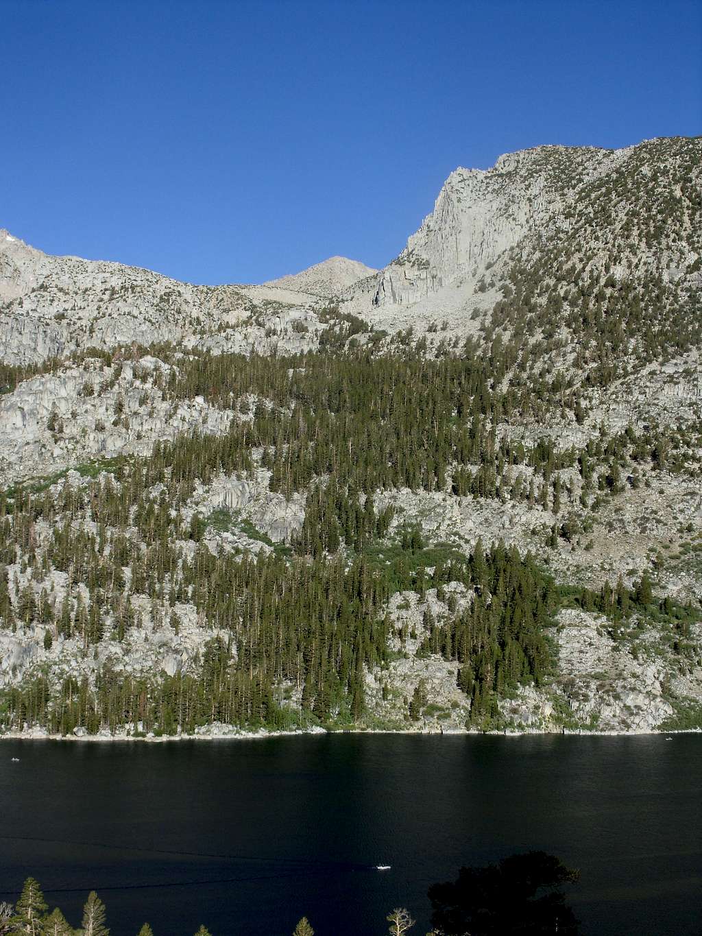 Point 12744 (center) above South Lake