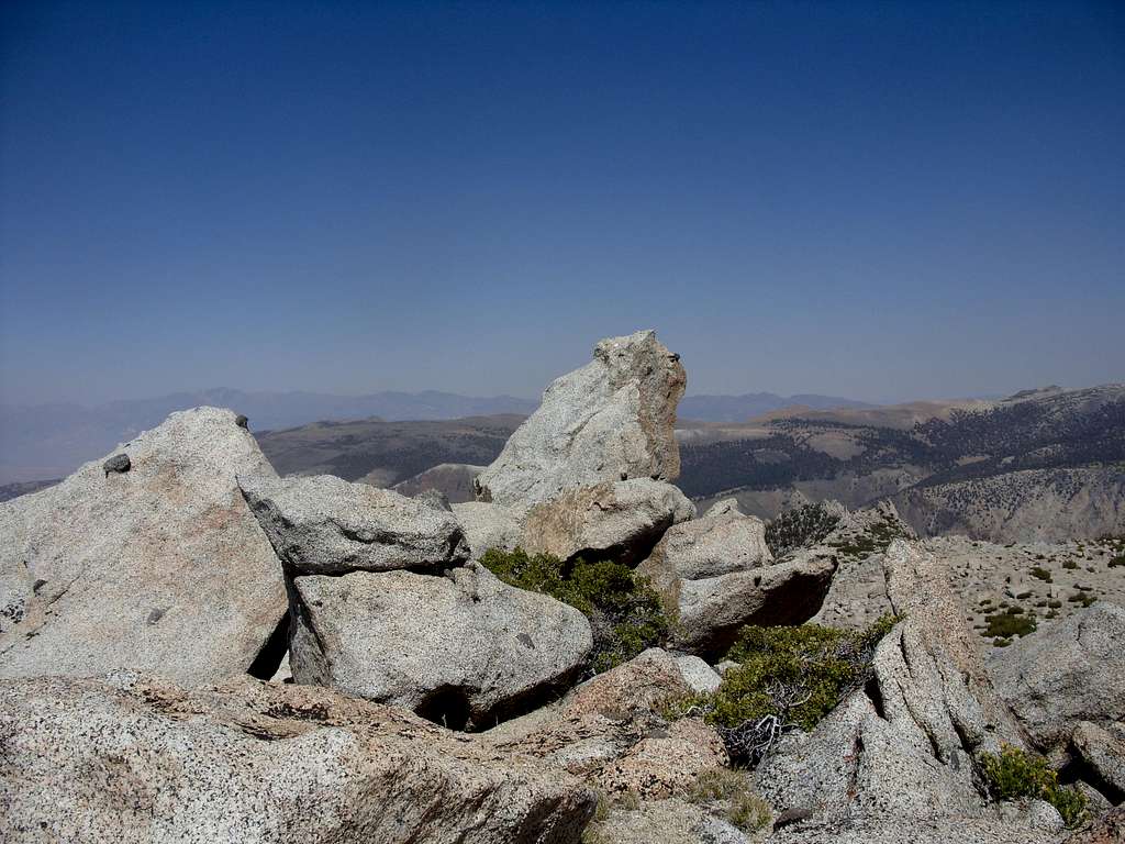 The summit rock