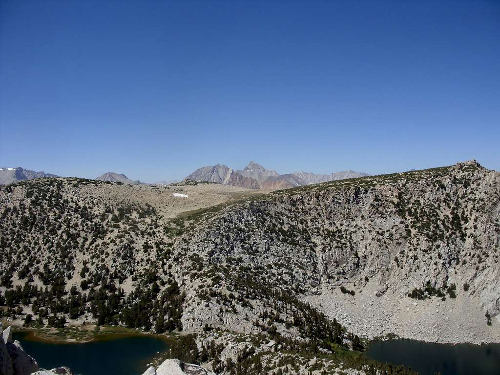 View of Mount Humphreys while climbing Peak 11938