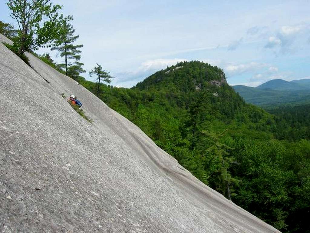 Unkown climber on the slabs...