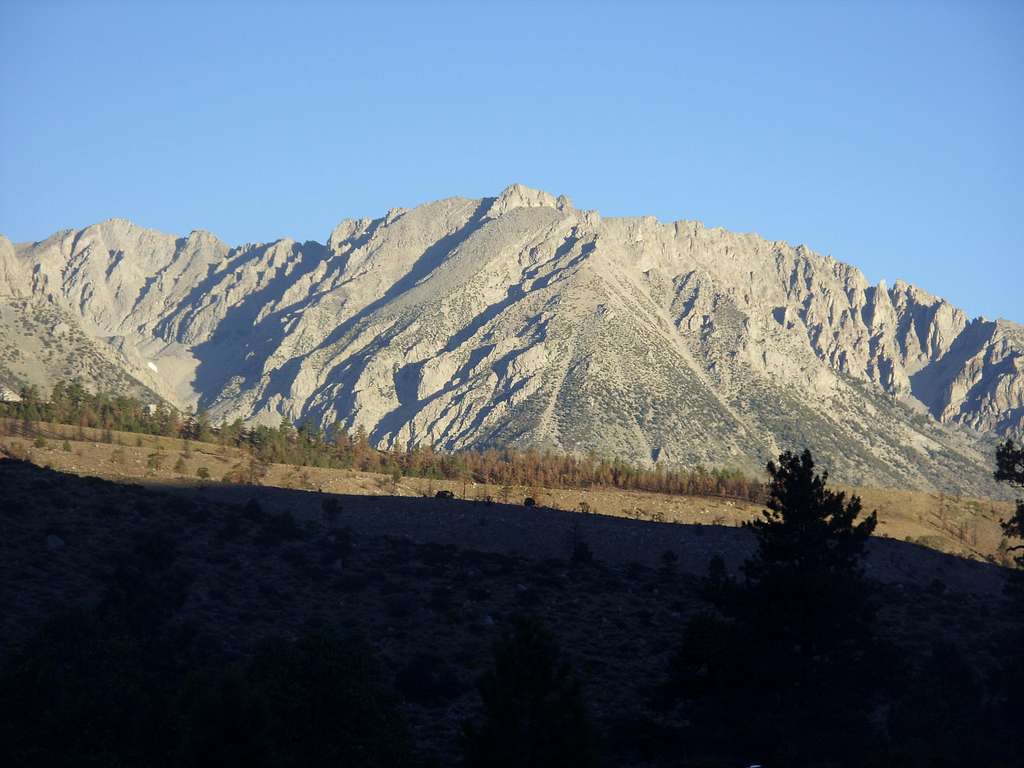 Basin Mountain from Four Jeffrey Campground