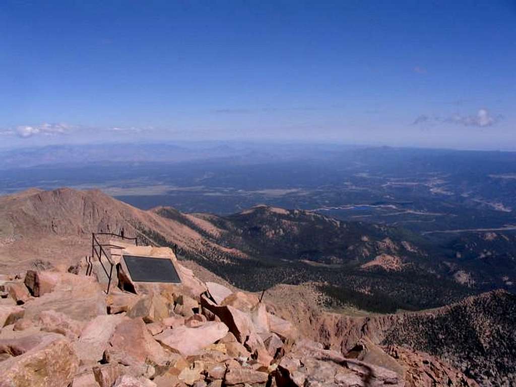 At the top of Pike Peak in...