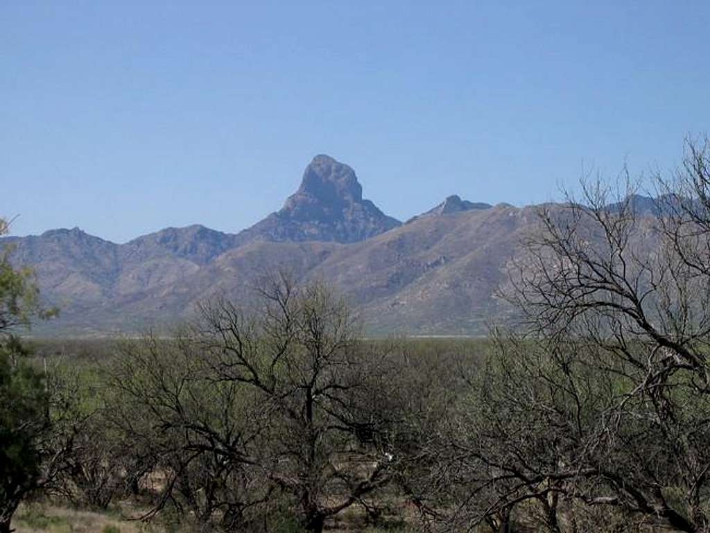 Baboquivari peak from the east
