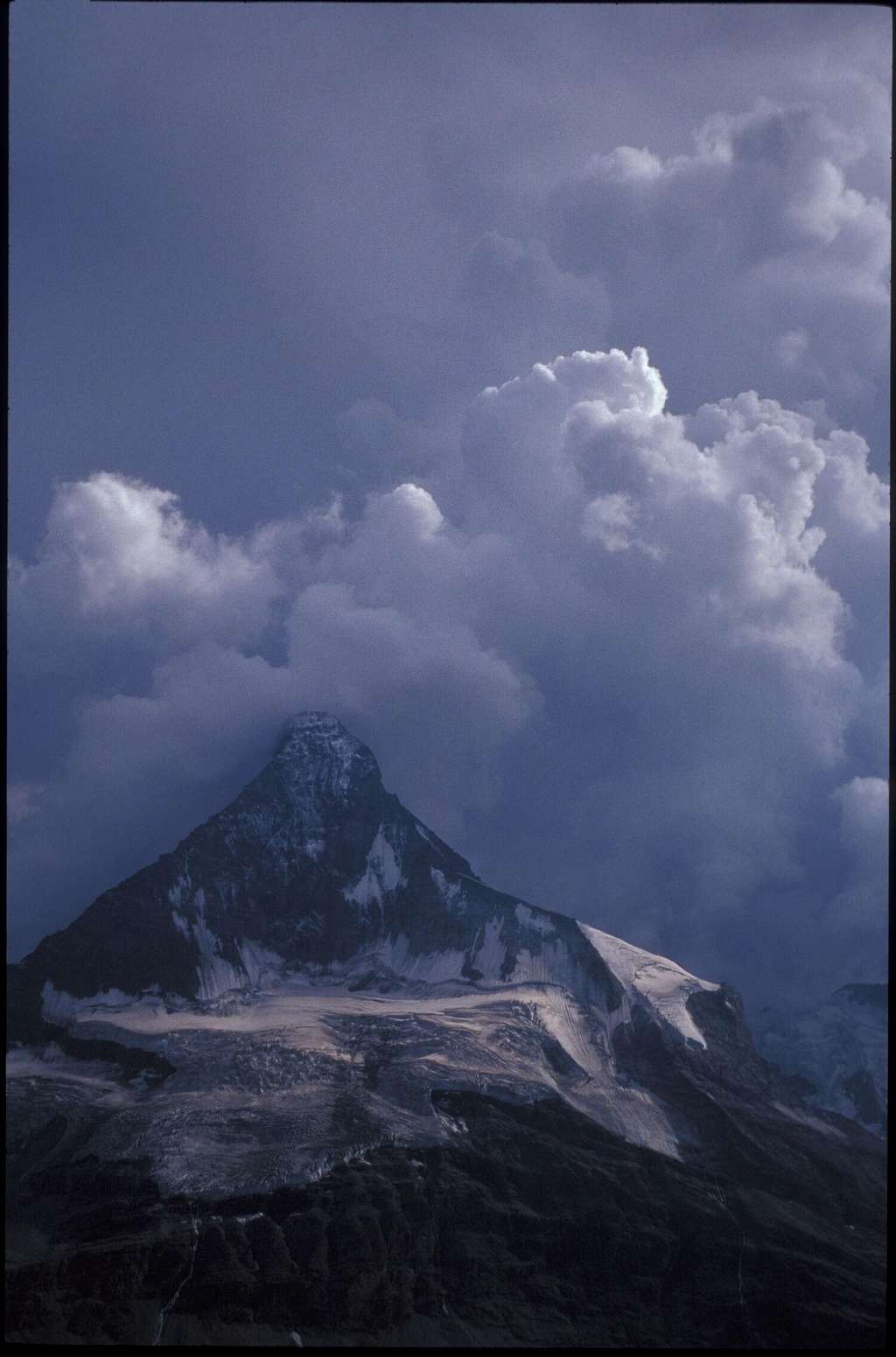 Matterhorn North Face and the approaching Storm