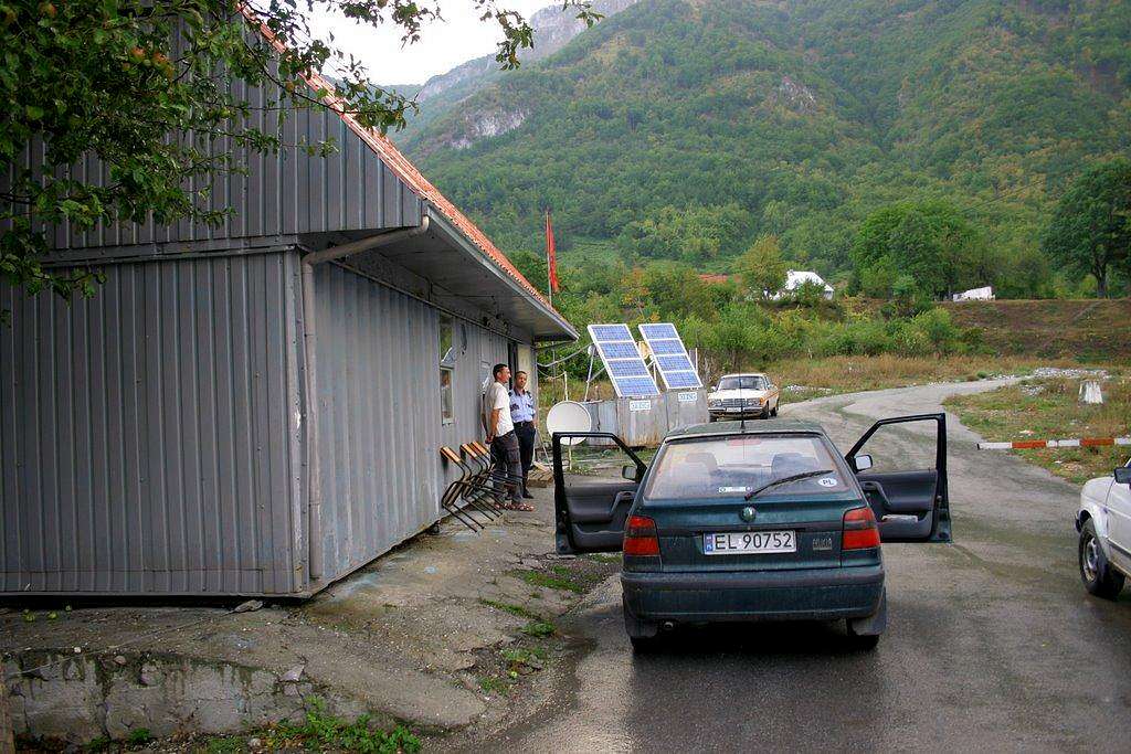 Albanian-Montenegrin border crossing near Gusinje