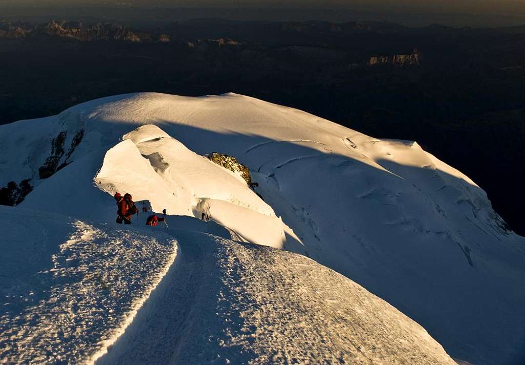 Mont Blanc(4810m) and Gran Paradiso (4061m)