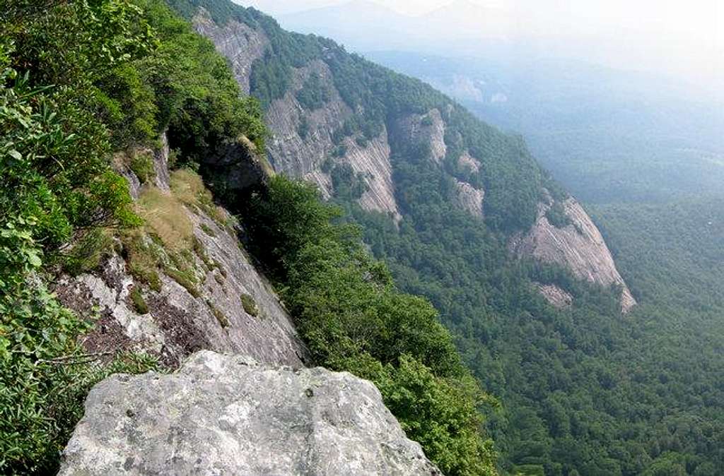 Cliffs looking left from the...