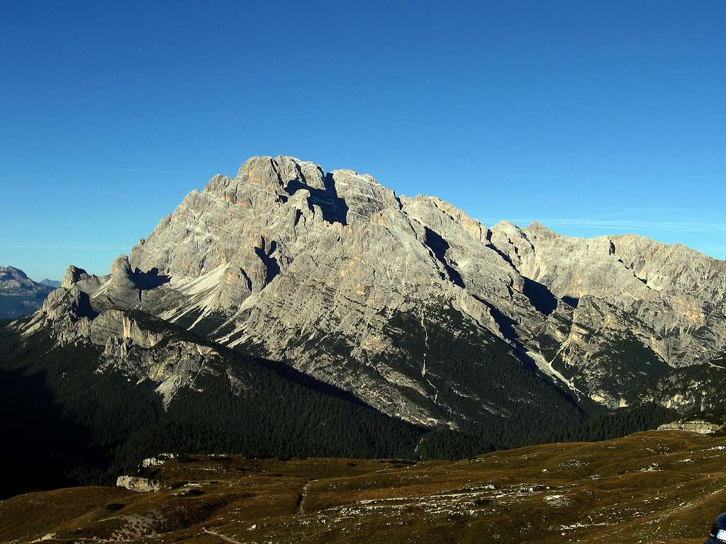 Monte Cristallo seen from refuge Auronzo.