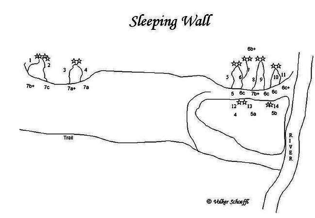 Sleeping Wall - routes