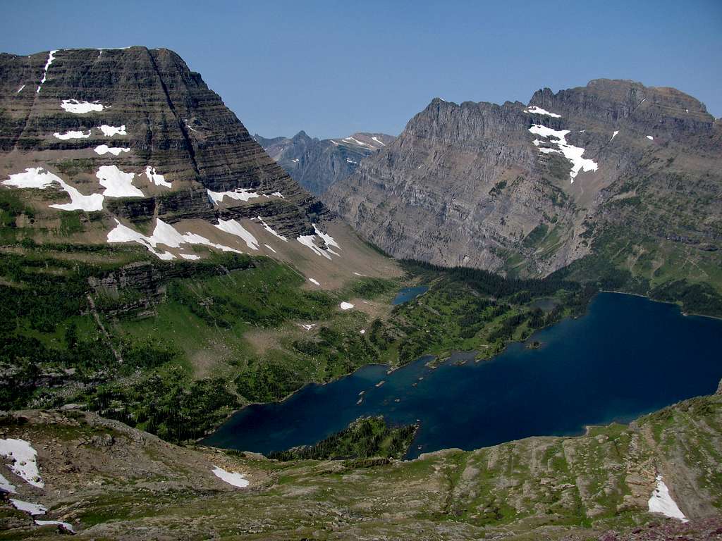 Bearhat Mountain & Mount Cannon over Hidden Lake
