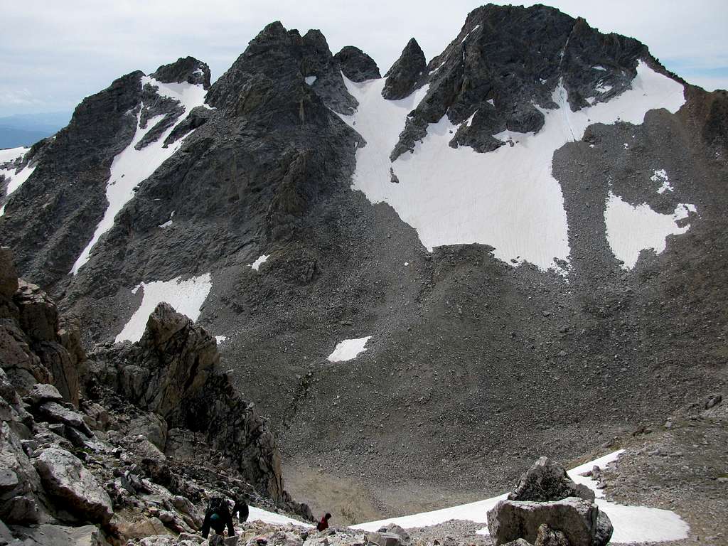 South Teton from southwest couloir