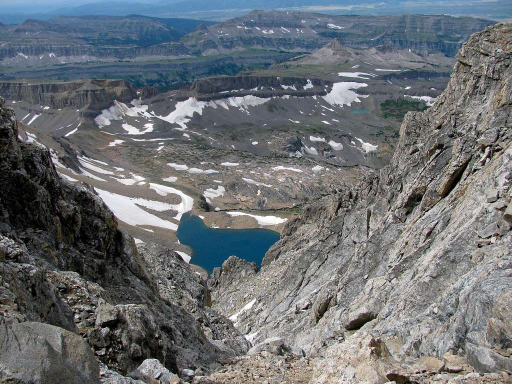 Icefloe Lake from southwest couloir