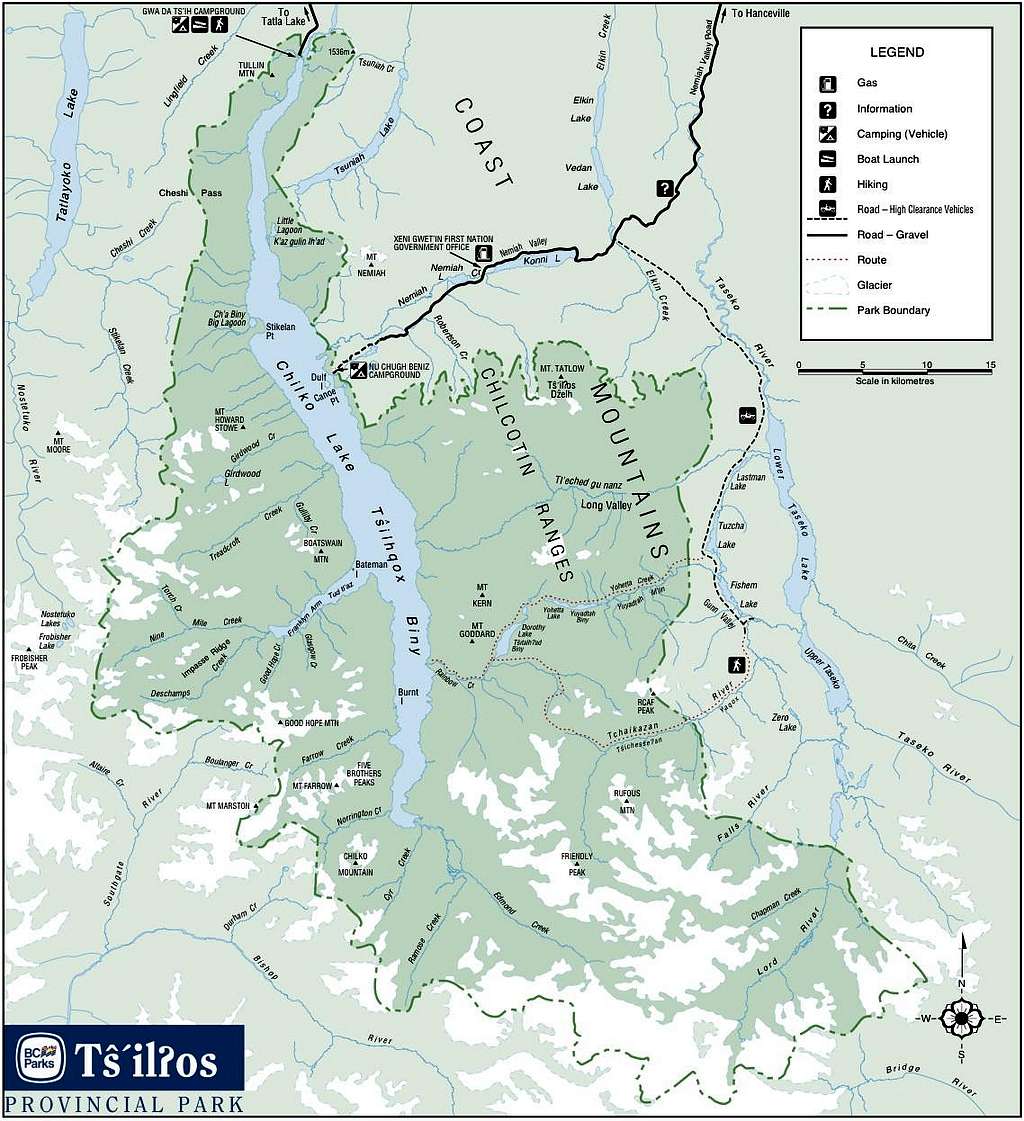 Map of Ts'il-os Provincial Park