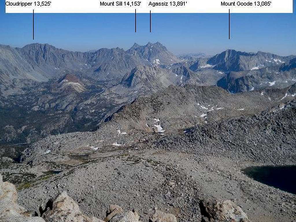 View southeast from near the summit