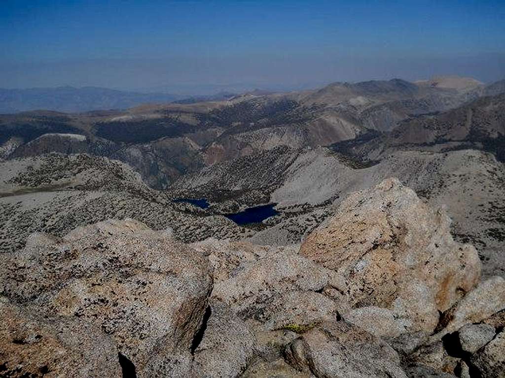 View east from the summit of Point 12744