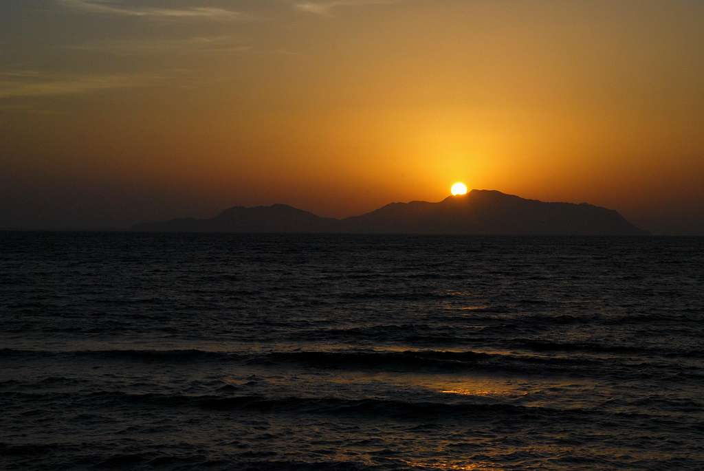 Sunrise above Tiran Island