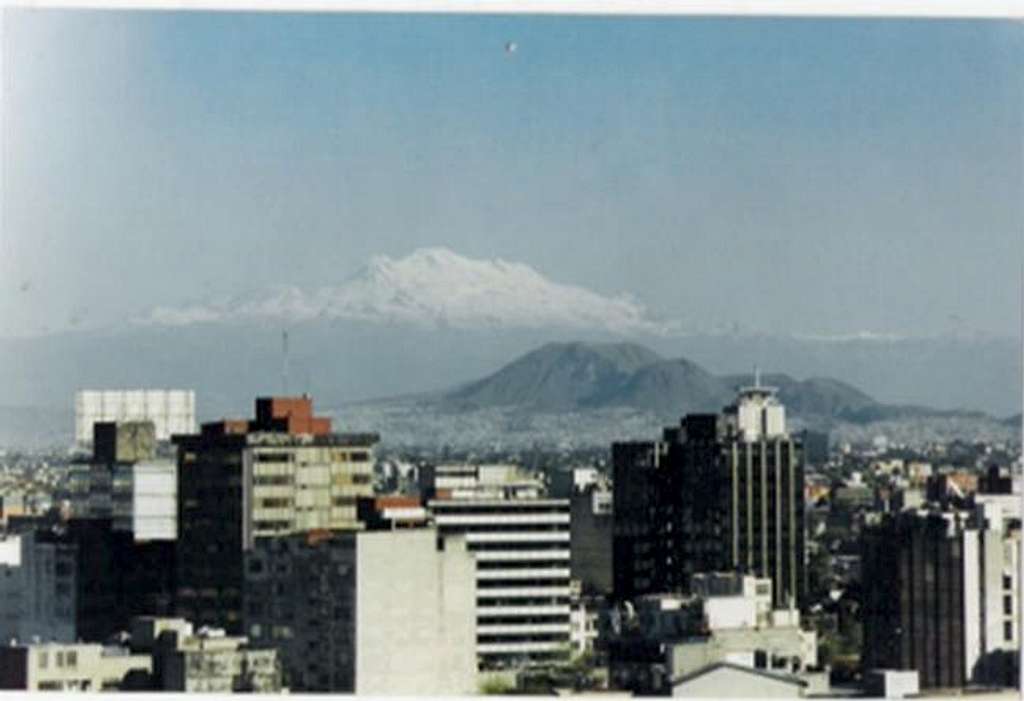 Izta seen from Mexico City on...