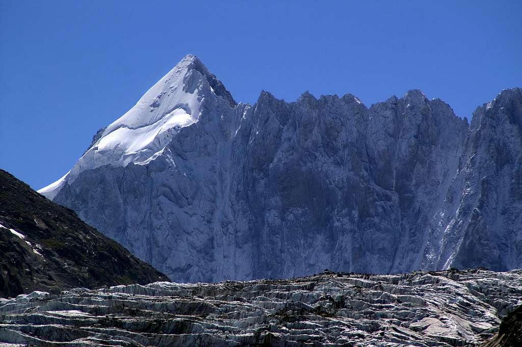 Mont Dolent over Glacier de Argentière