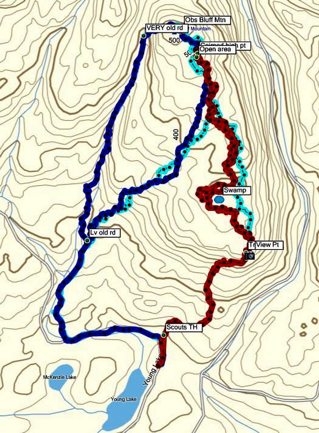 Bluff Mountain Tracklogs