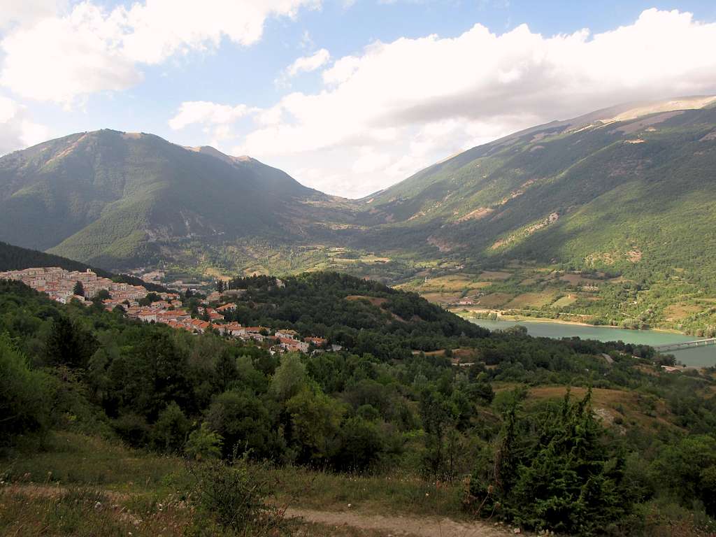Civitella Alfedena Village near Monte Petroso