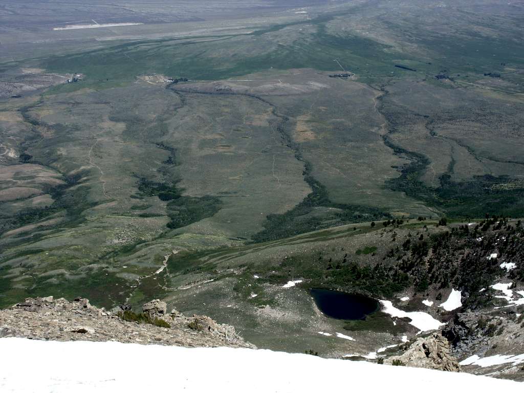 View east from the summit of Peak 10745