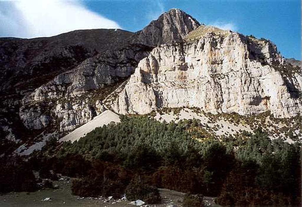 The Punta Llerga, seen from pass Santa Isabel