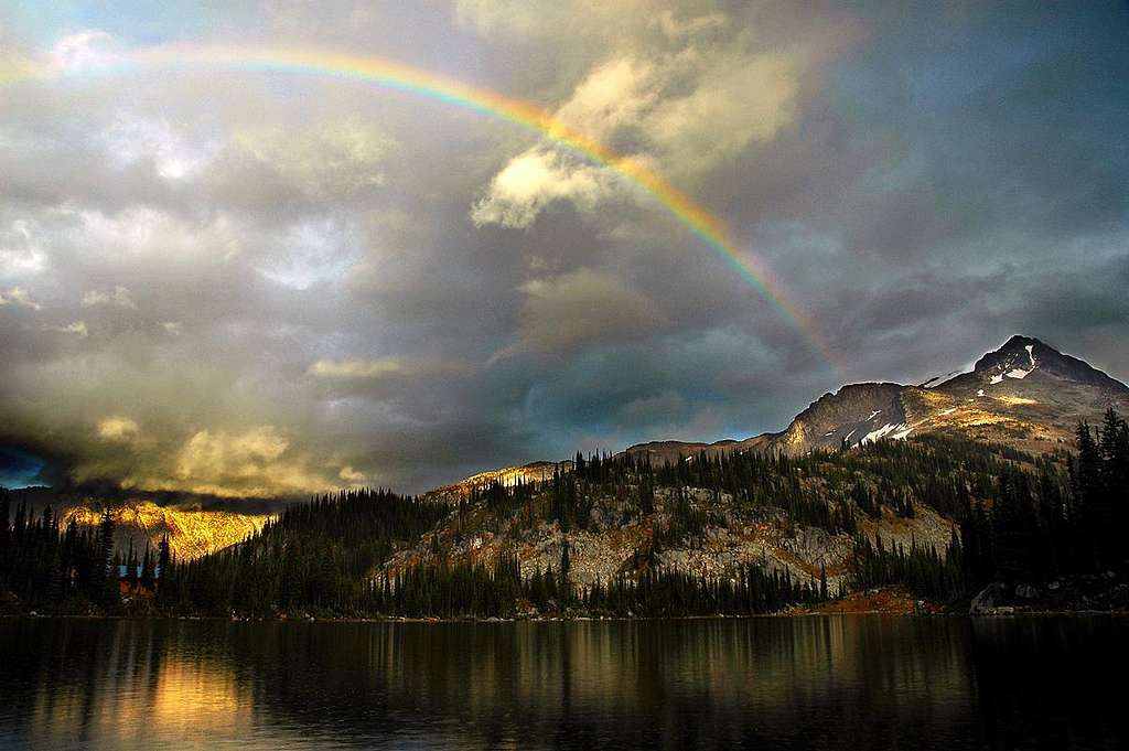 Rainbow over Kokanee Glacier Provincial Park