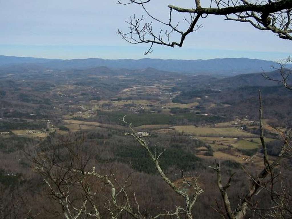View of the valley below....