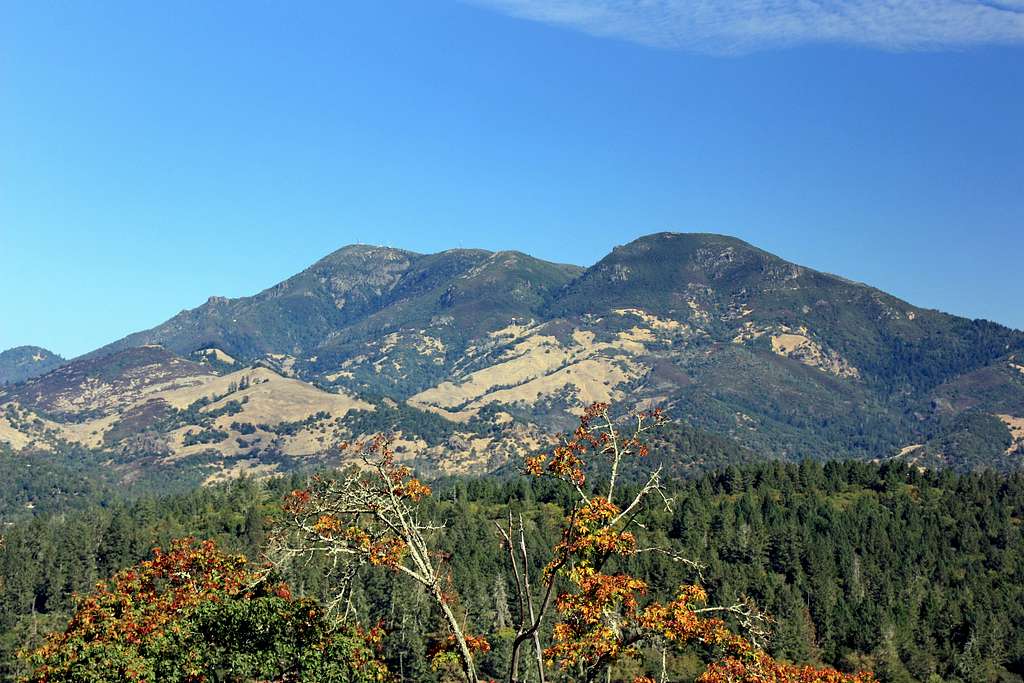 Mt. St Helena from across Napa Valley