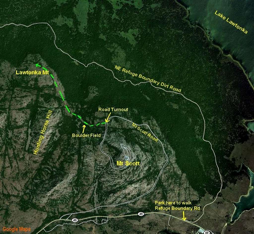 Lawtonka Mt Map