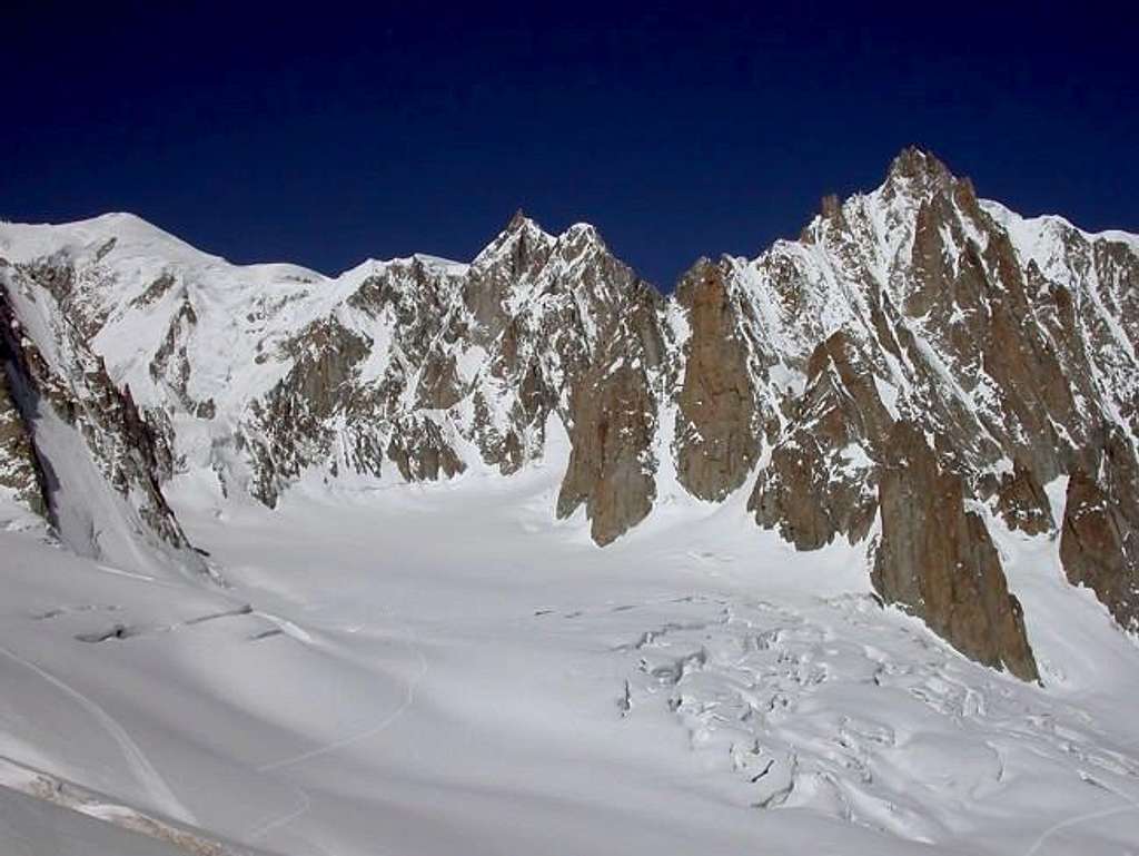 il Monte Bianco (4810 m.) e...