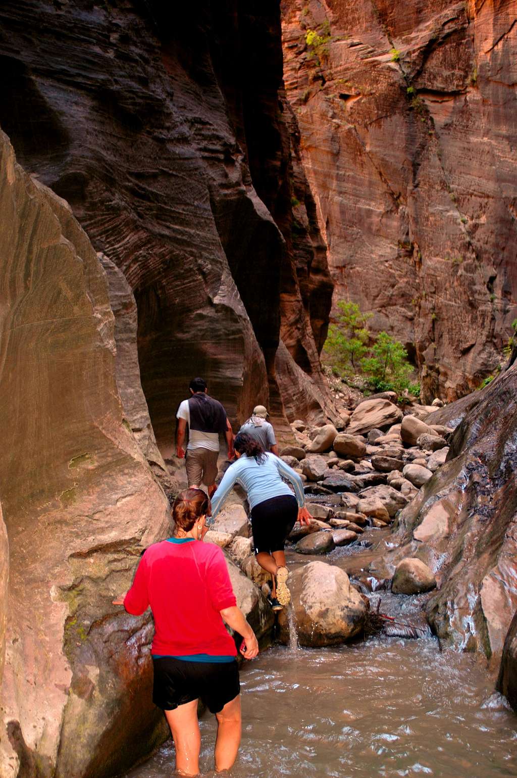 Heading up Orderville Canyon from the Narrows